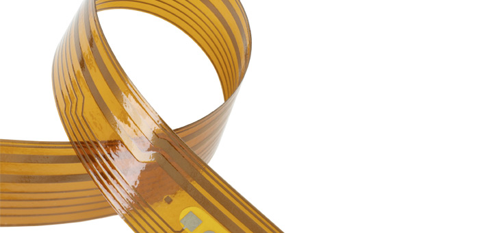 Flexibile Kapton-Polyimide strip heater used as pipe heater