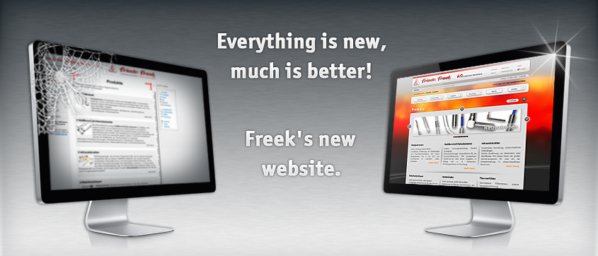 Everything is new, much is better! Freek's new website.