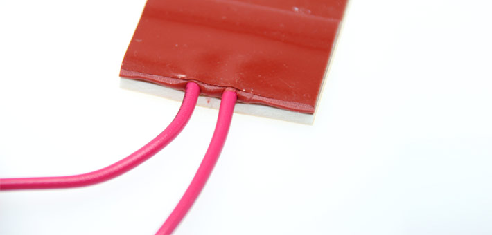 Detail termination area with silicone leads