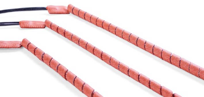 Silicone pipe heating cables